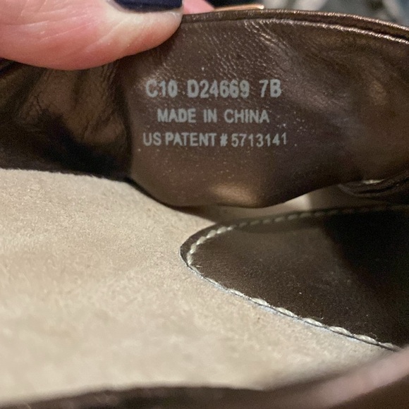 Cole Haan Nike Air Elke Slide Sandals Womens 7 Leather Rose gold old money comfy - Picture 8 of 9